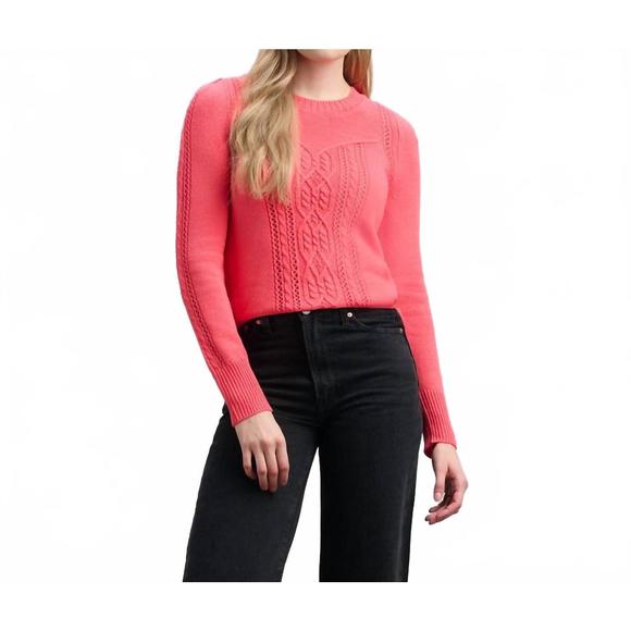 NEW HATLEY pheobe sweater in neon melon - Picture 1 of 7